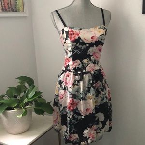 Guess Black Floral Dress